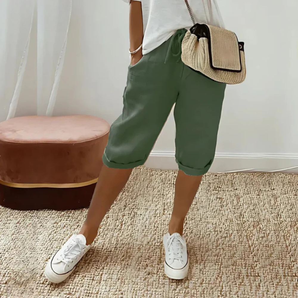 Lila – Relaxed Drawstring Shorts