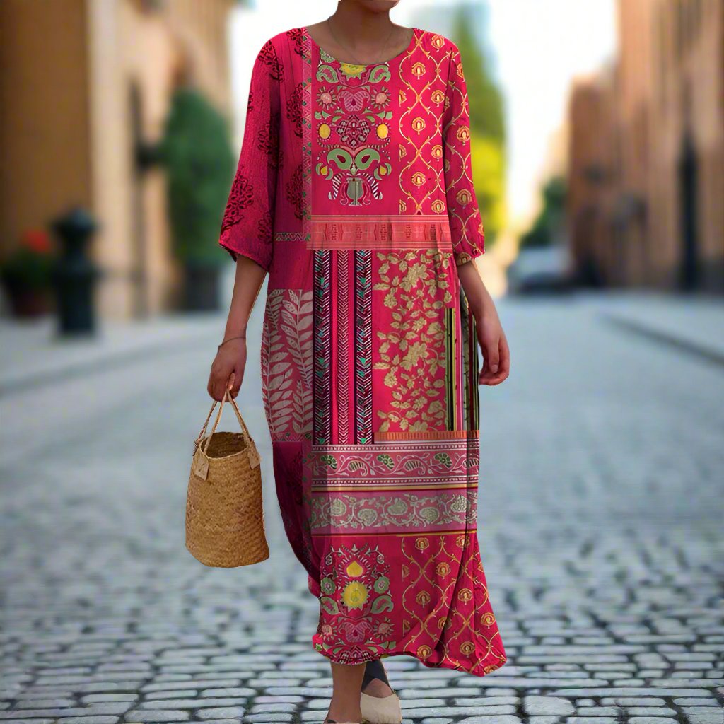 Judy – Relaxed Fit Bohemian Maxi Dress