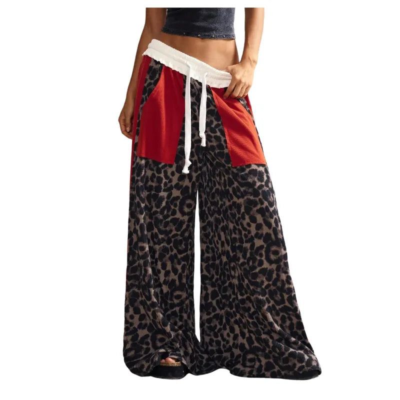 Loose Cotton Japanese Style Patchwork Casual Pants