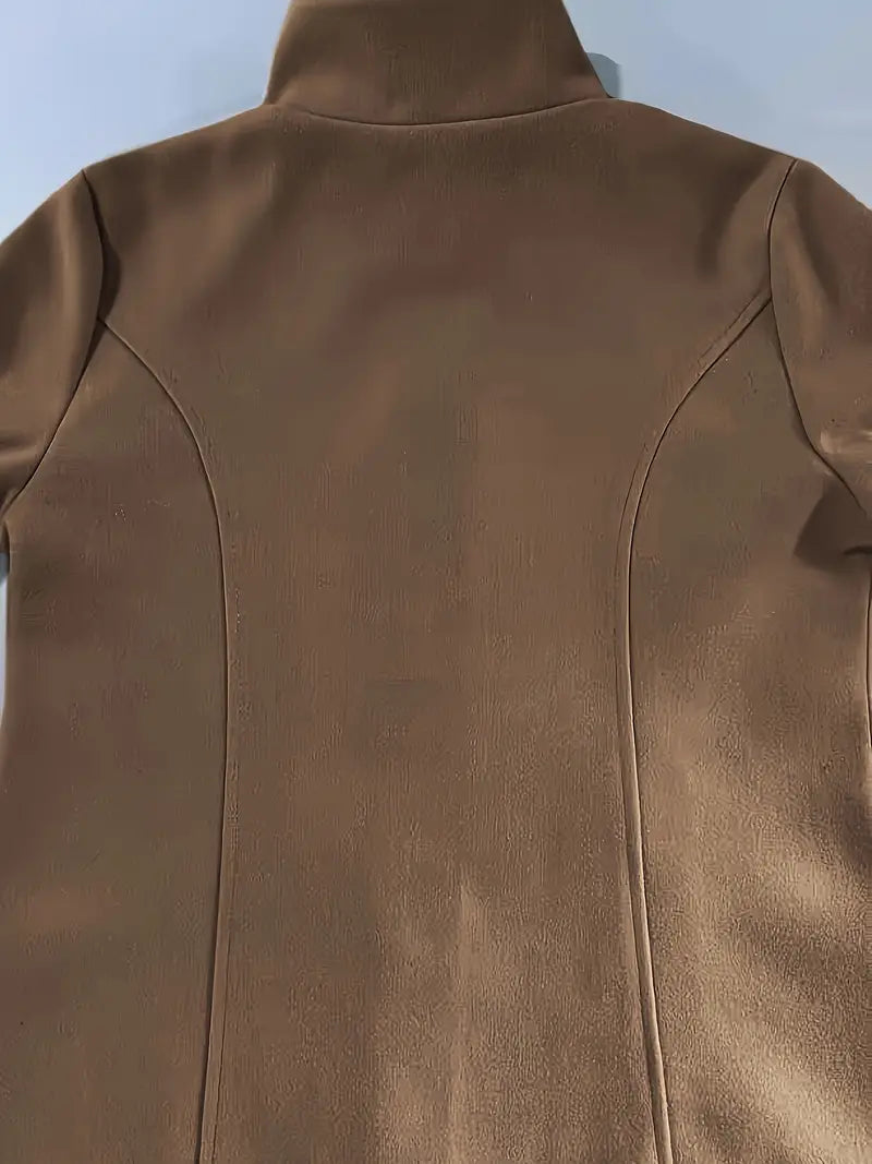 Linda | Single-breasted knit coat