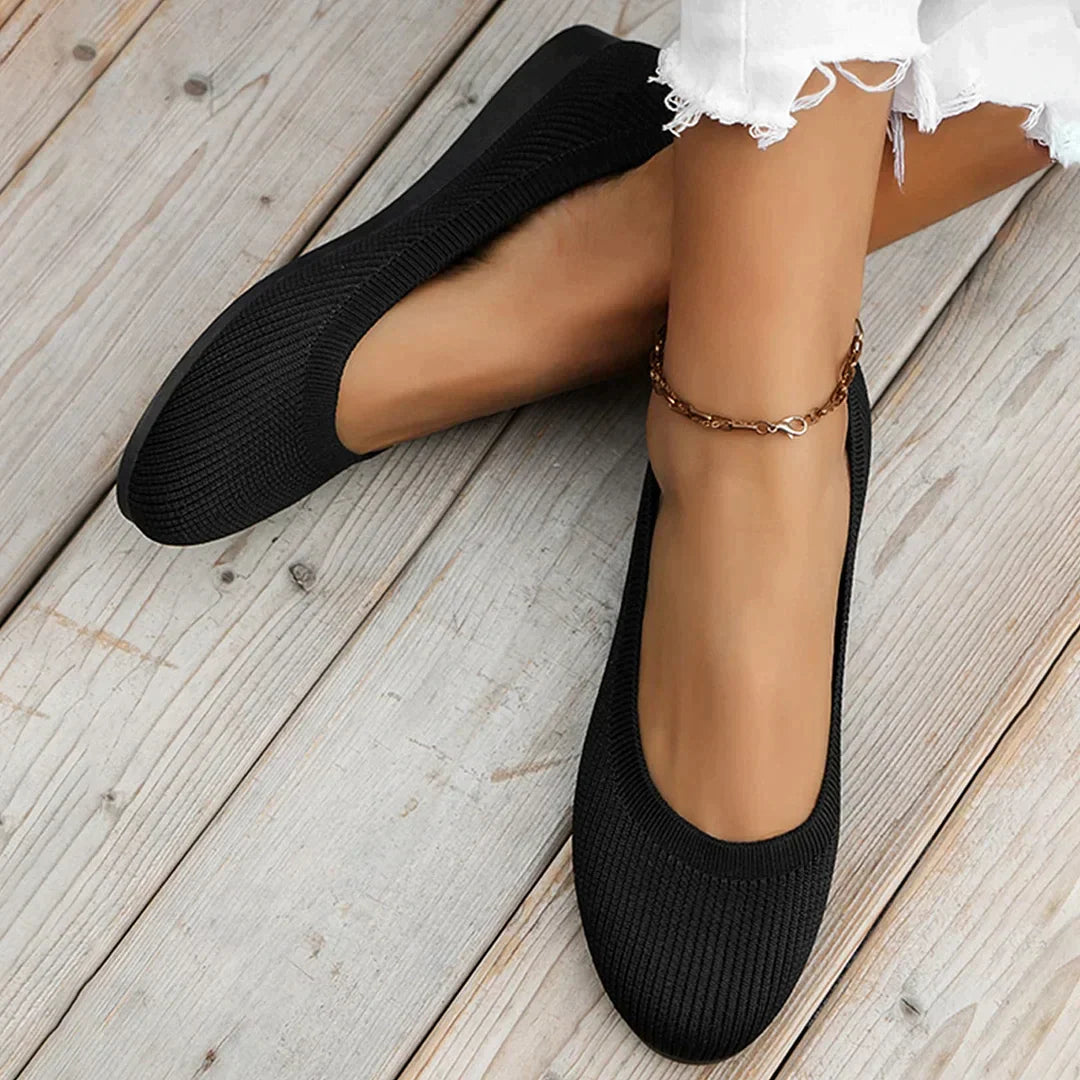 Women's Round Toe Slip-On Anti-Slip Shoes with Soft Insole