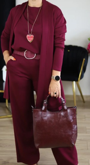Gabriella | 3-Piece Set with Long Cardigan Elegant Comfort and Versatile Style