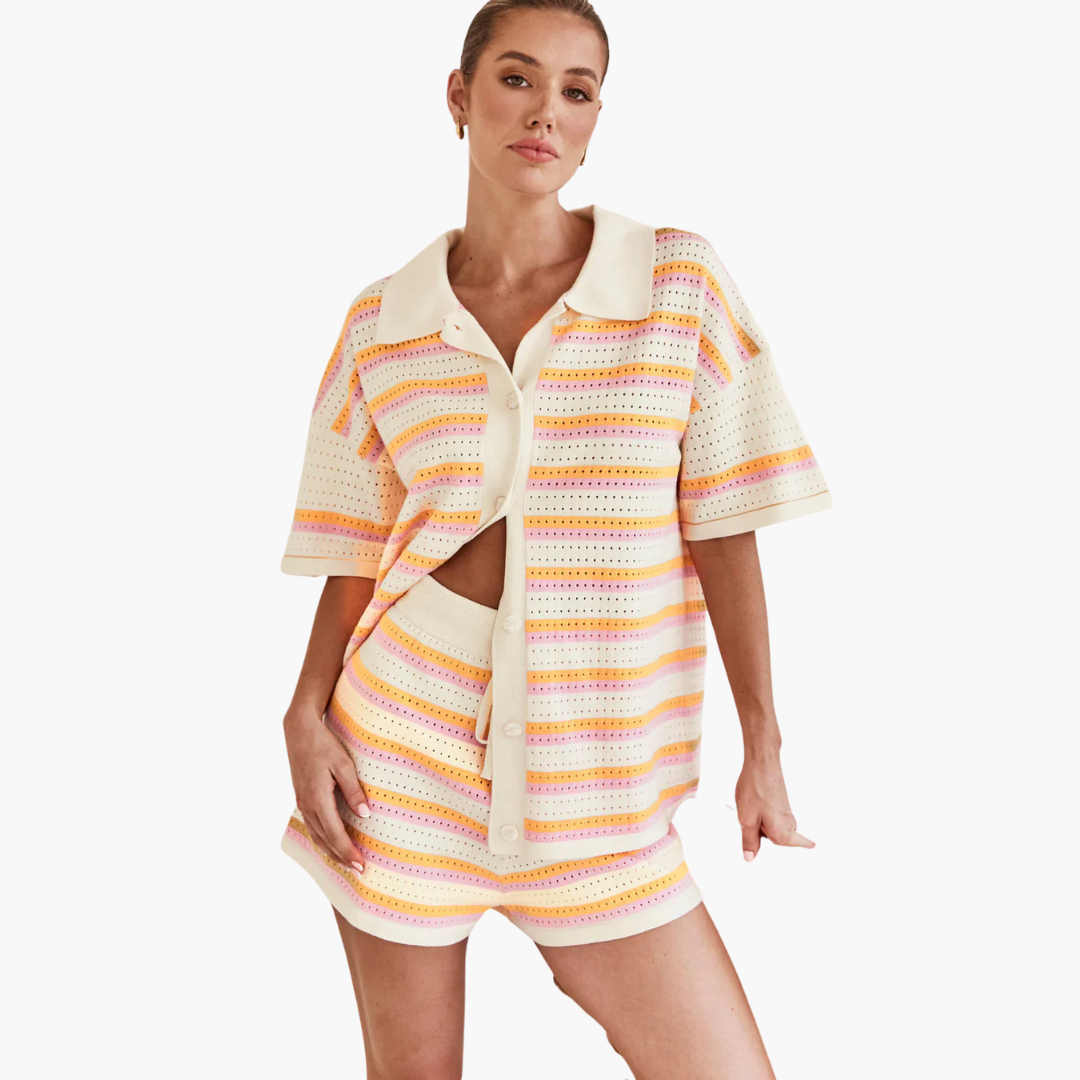 Goldie – Open-Knit Co-Ord Set