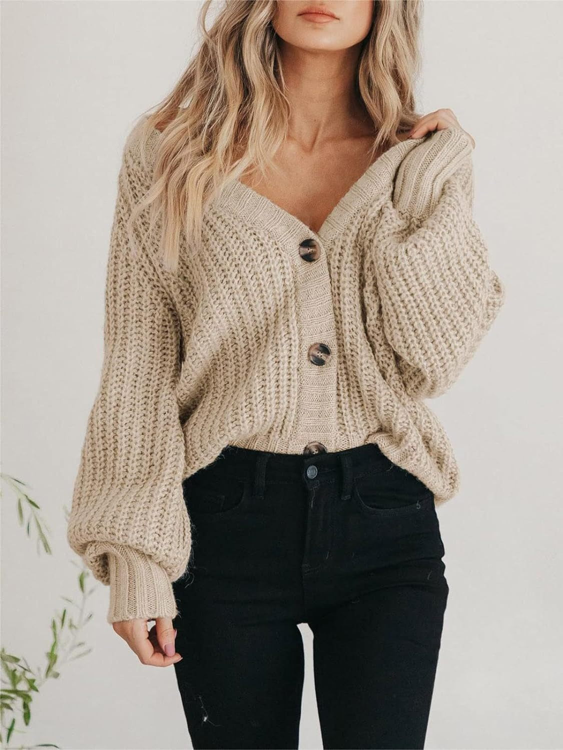 Elsie - button up long sleeve cardigan