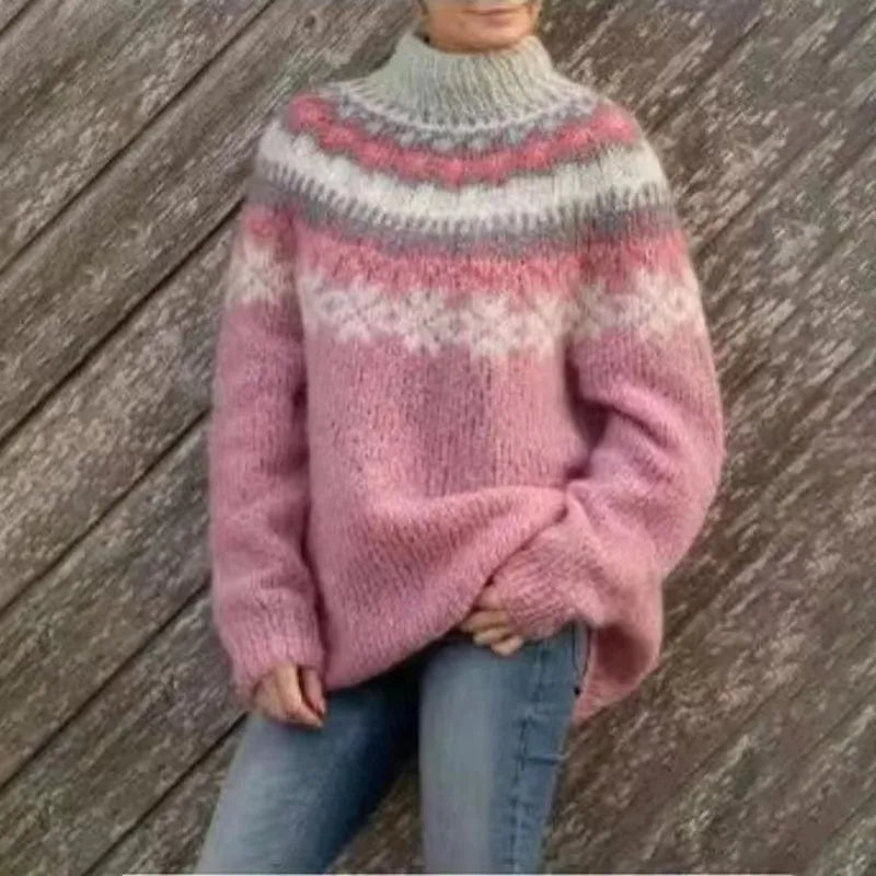Penelope - Textured Geo Pullover