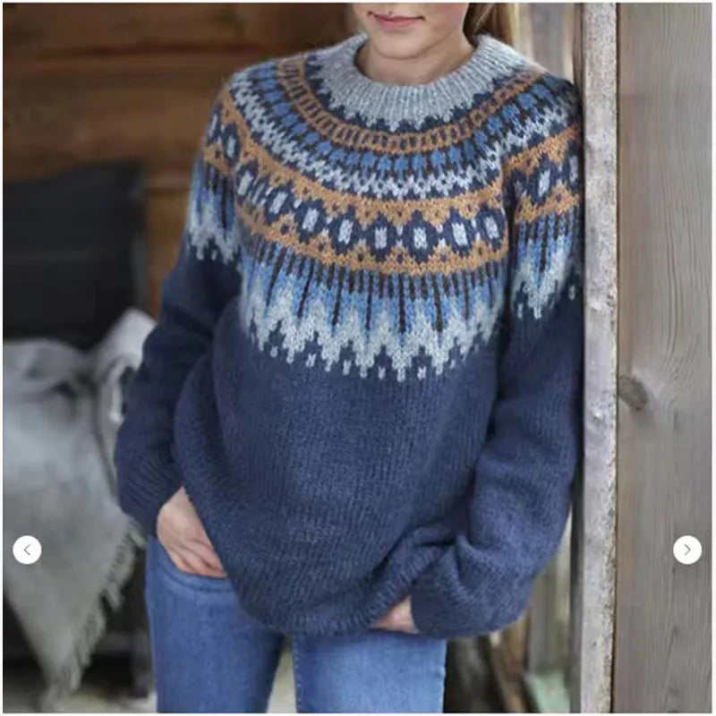 Penelope - Textured Geo Pullover