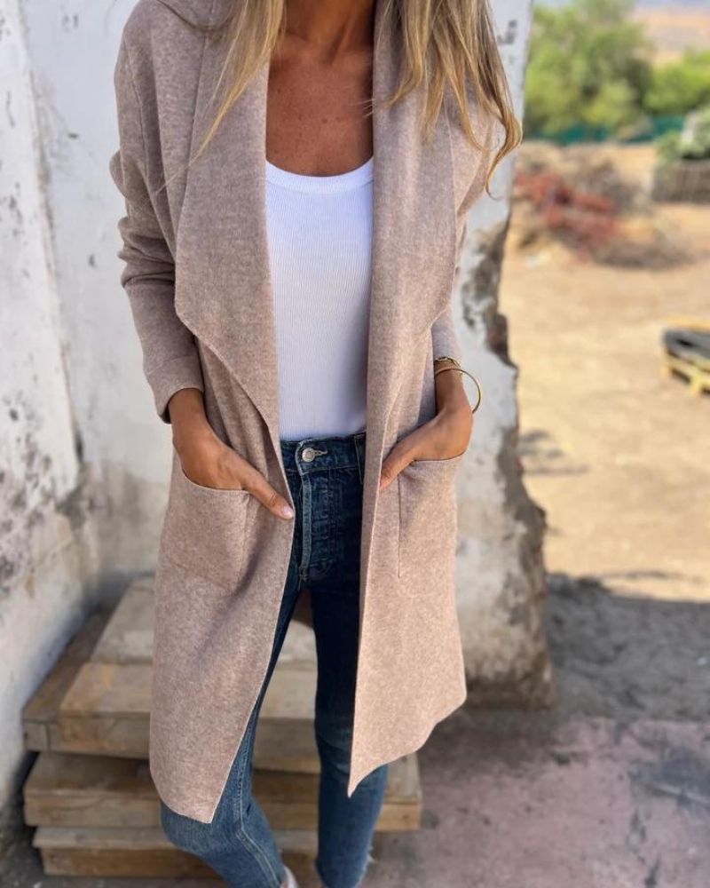 Eigona | Casual Cardigan Jacket With Lapels