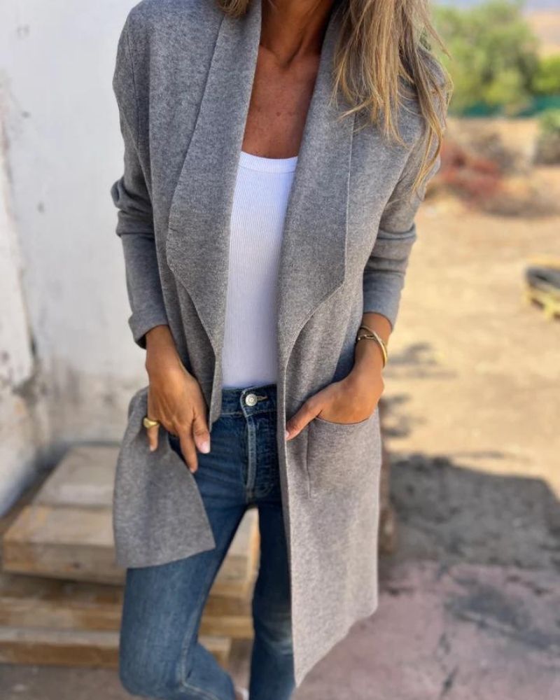 Eigona | Casual Cardigan Jacket With Lapels