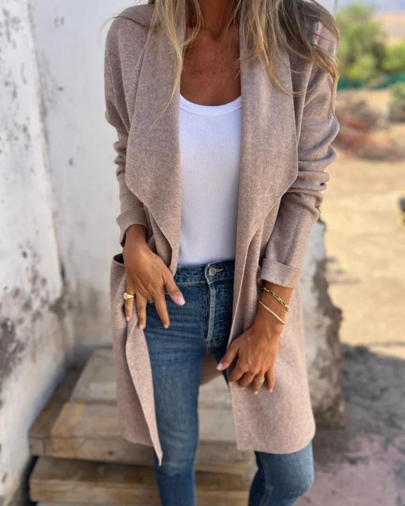Eigona | Casual Cardigan Jacket With Lapels