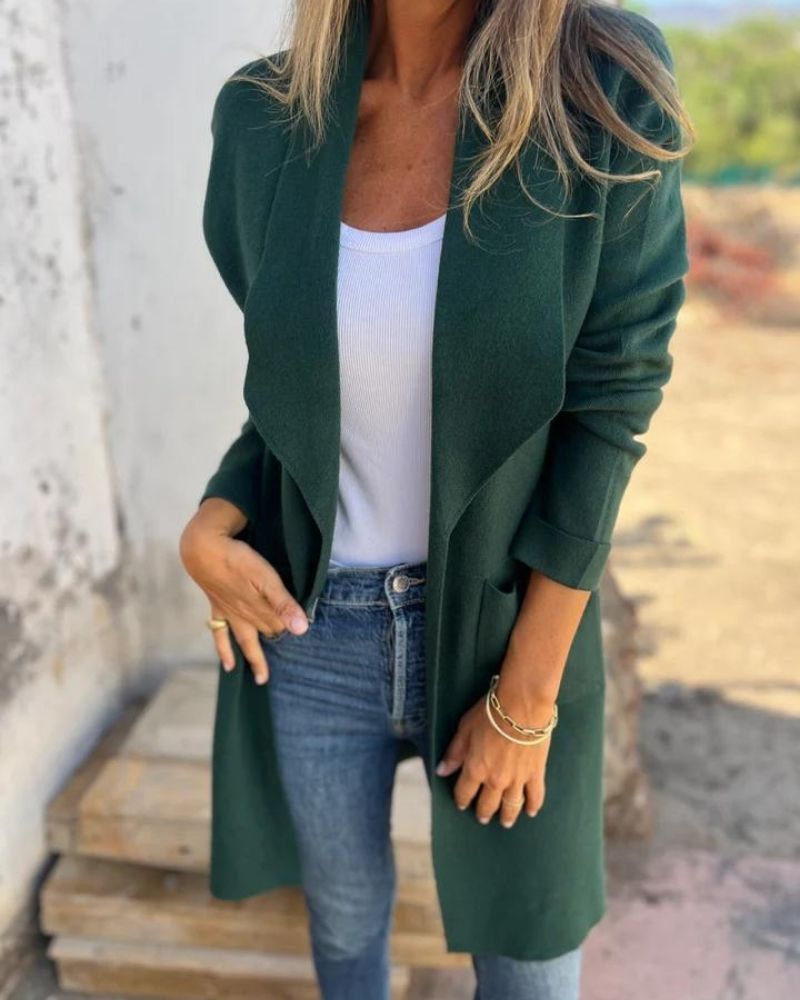 Eigona | Casual Cardigan Jacket With Lapels
