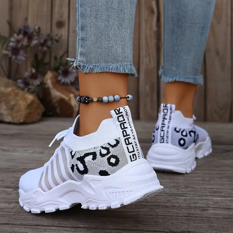 Women's Stylish Slip-On Sneakers with Mesh Detailing