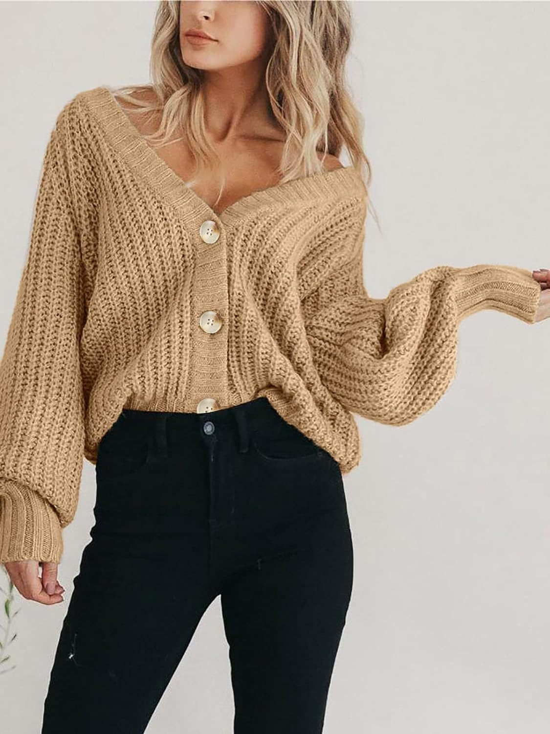 Elsie - button up long sleeve cardigan