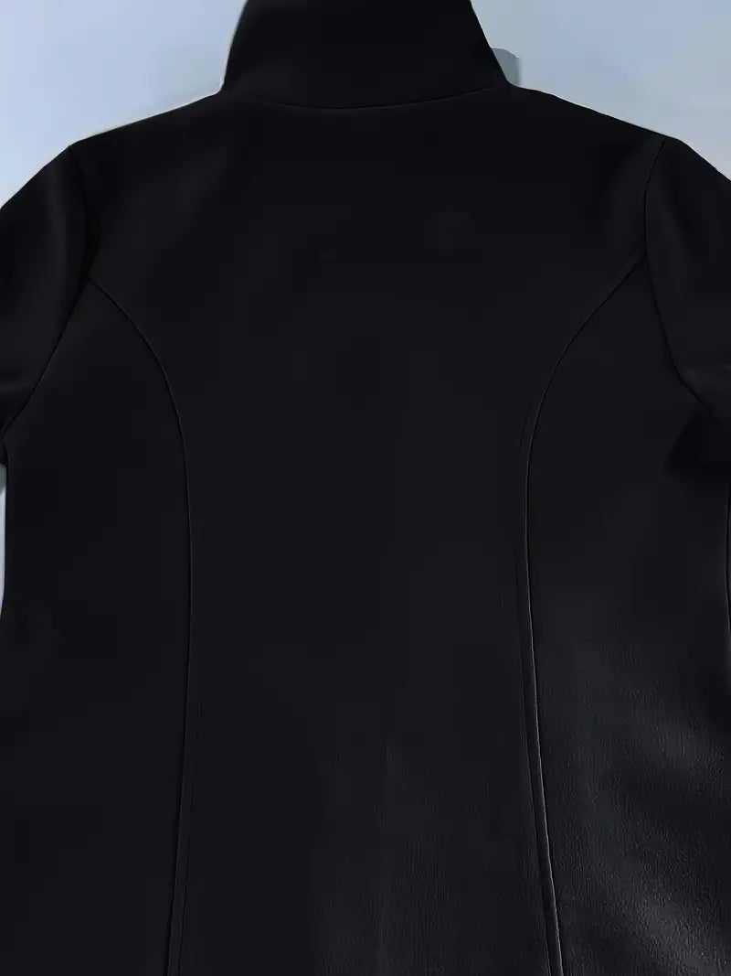 Linda | Single-breasted knit coat