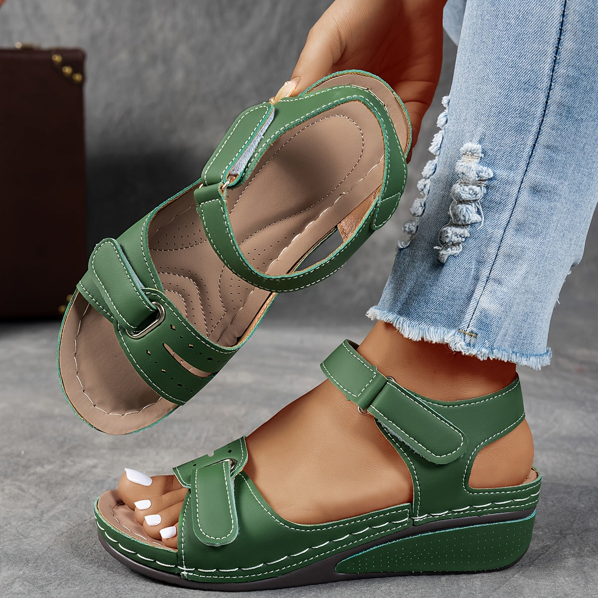 Women's Orthopedic Comfort Sandals with Adjustable Straps