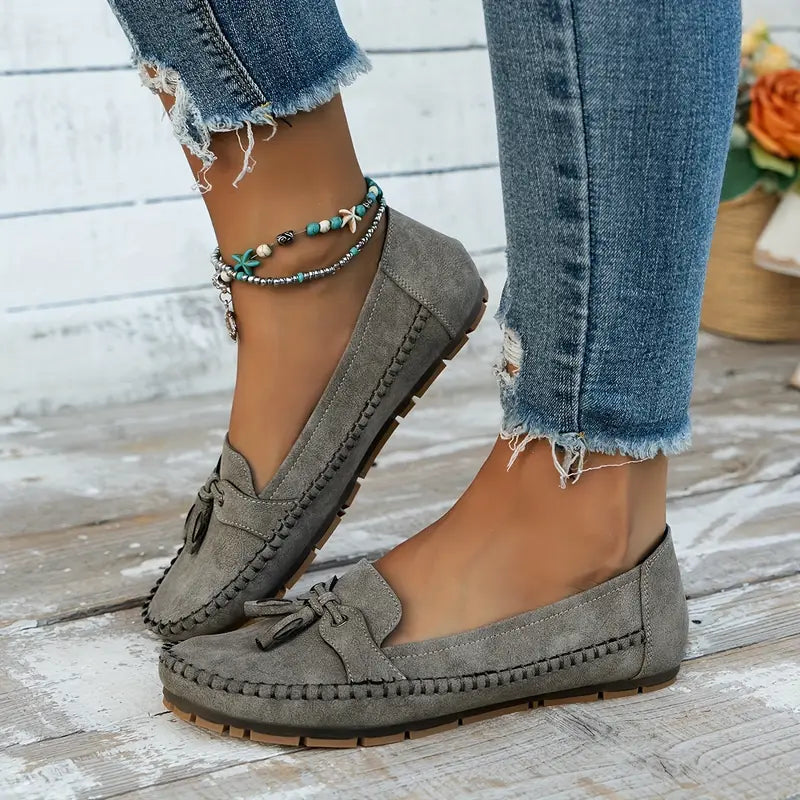 Women's Vintage Bow Loafers