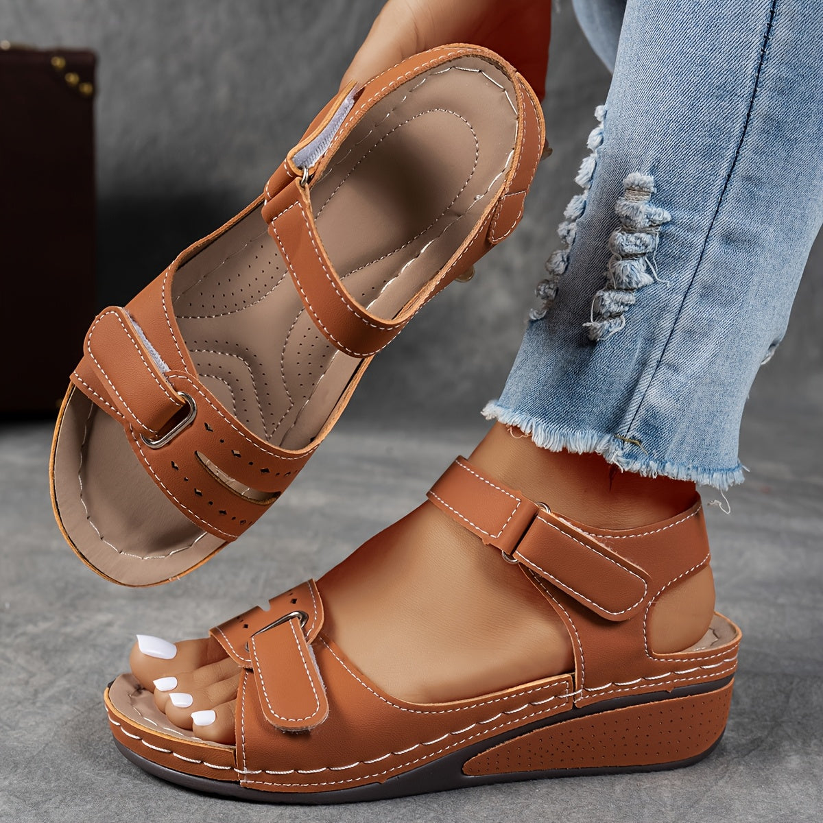 Women's Orthopedic Comfort Sandals with Adjustable Straps