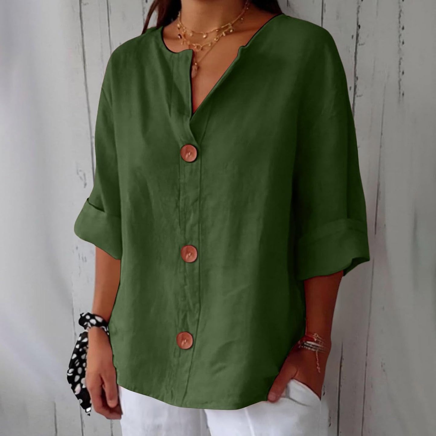 Nina™ | Graceful Drape Blouse