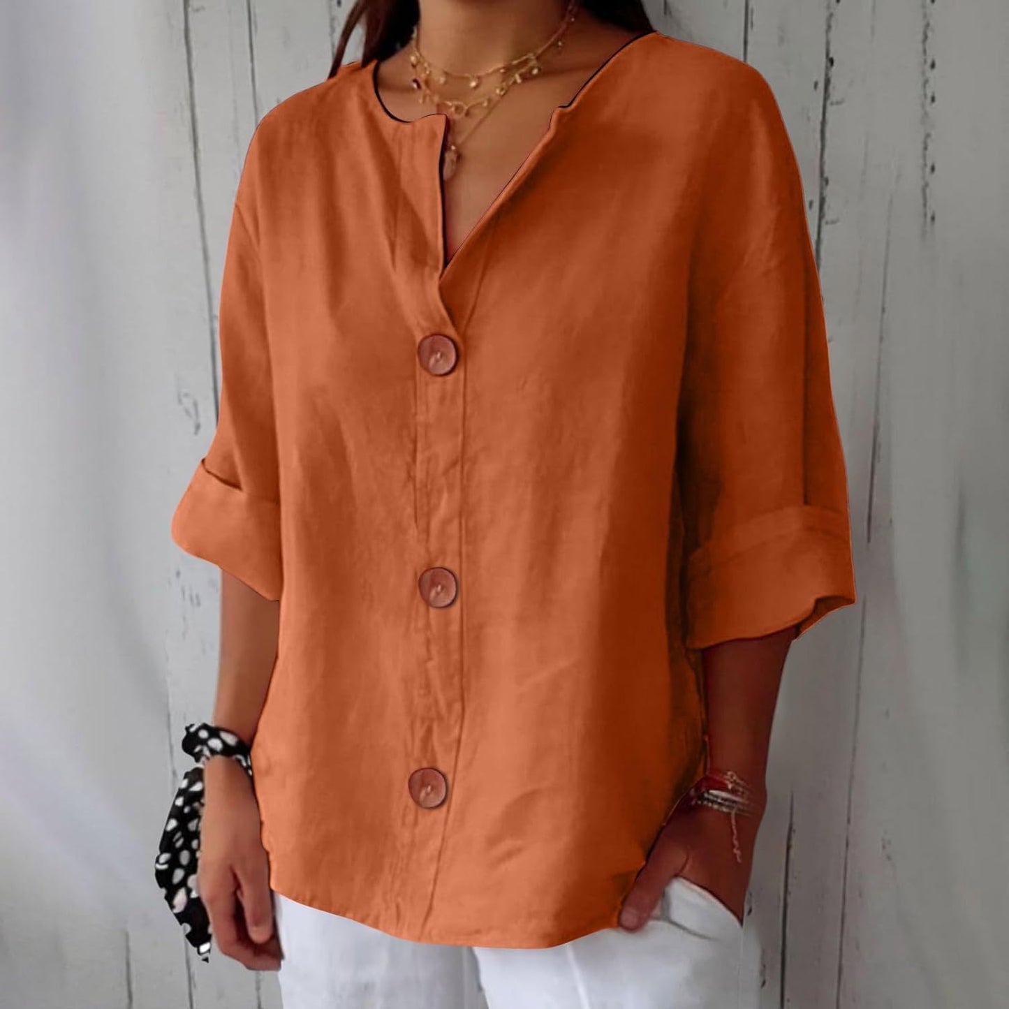 Nina™ | Graceful Drape Blouse