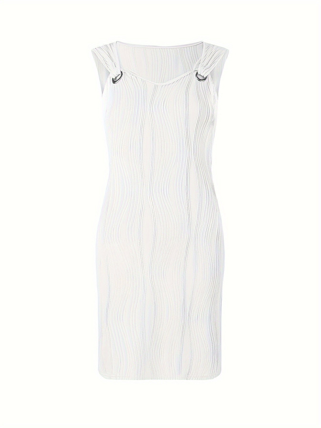 Vance – Textured Ring-Detail Dress