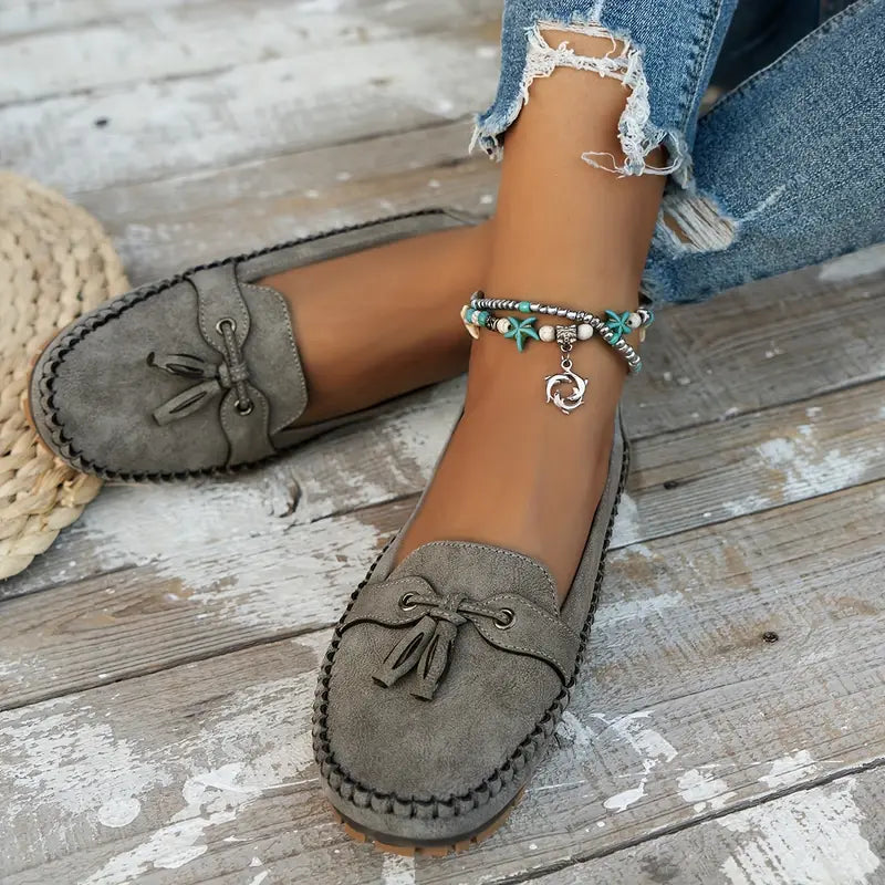 Women's Vintage Bow Loafers