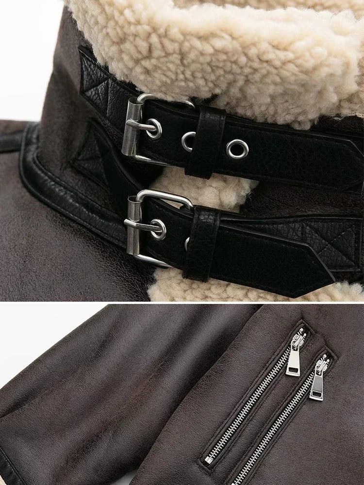 Marta | Fashionable winter coat: long sleeve women's jacket