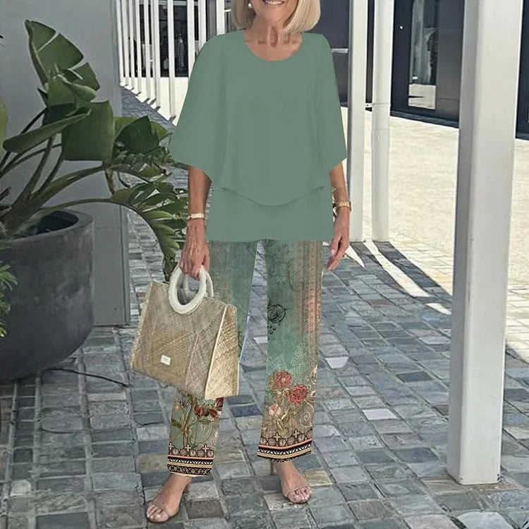 Monique | Trendy Printed Two-Piece Set