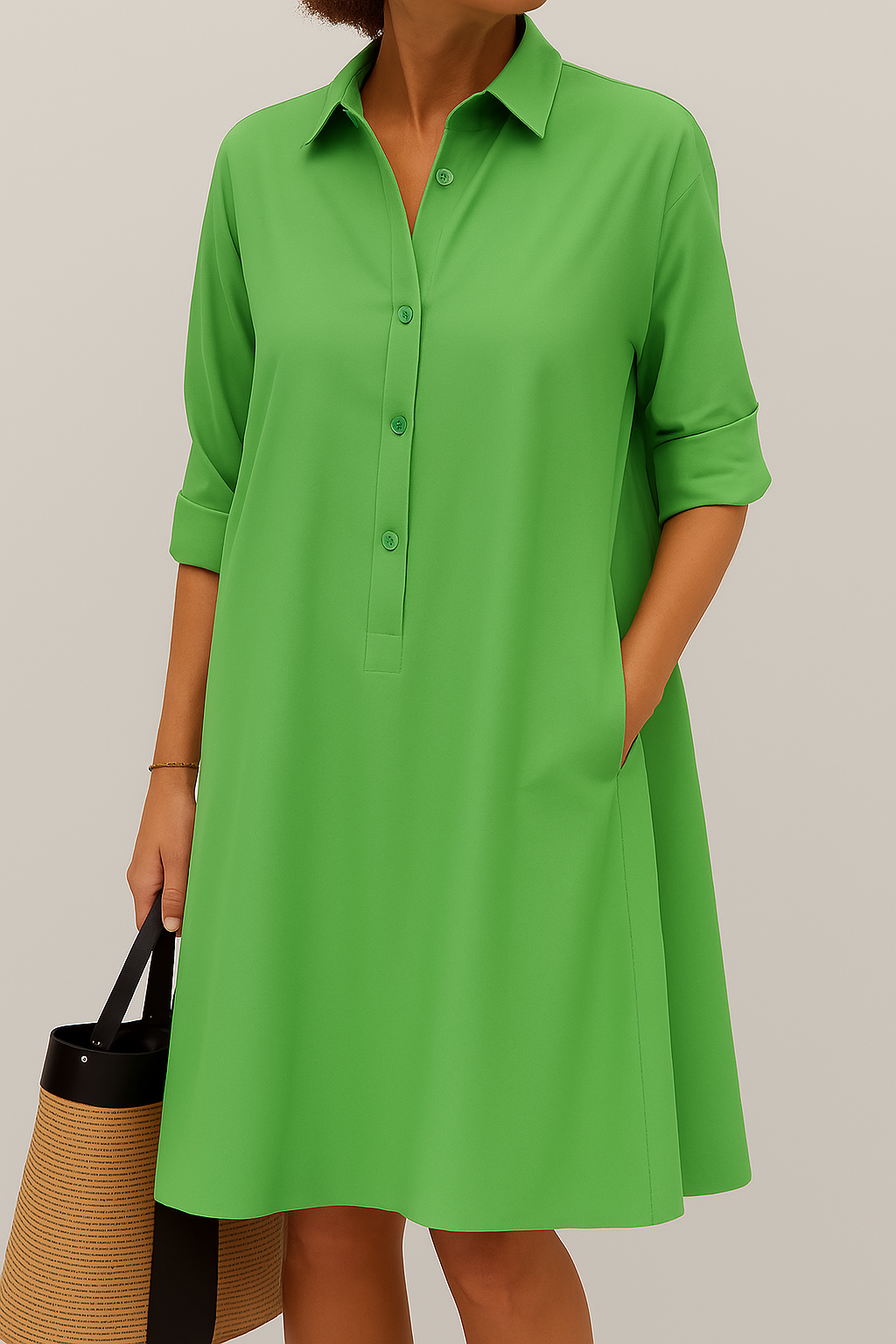Elodie | Button Down Shirt Dress