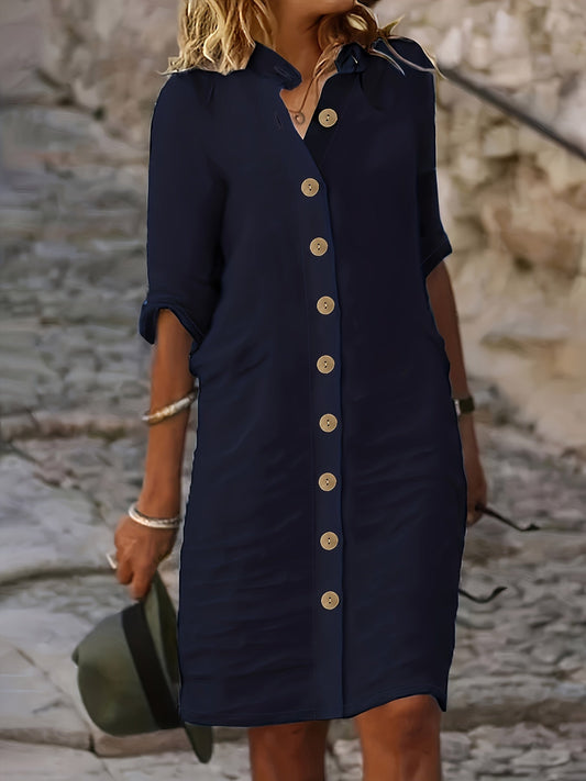 Adele – Button-Down Shirt Dress