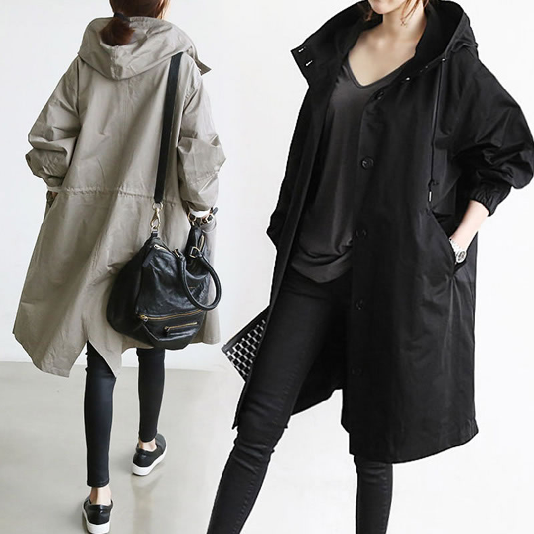 Women's Long Waterproof Winter Raincoat