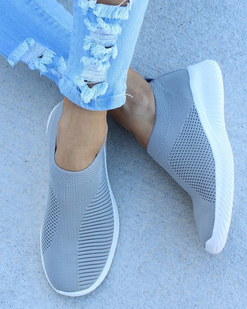 Women's Orthopedic Slip-On Shoes with Cushioned Sole