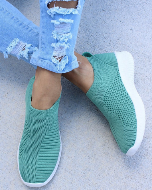 Women's Orthopedic Slip-On Shoes with Cushioned Sole
