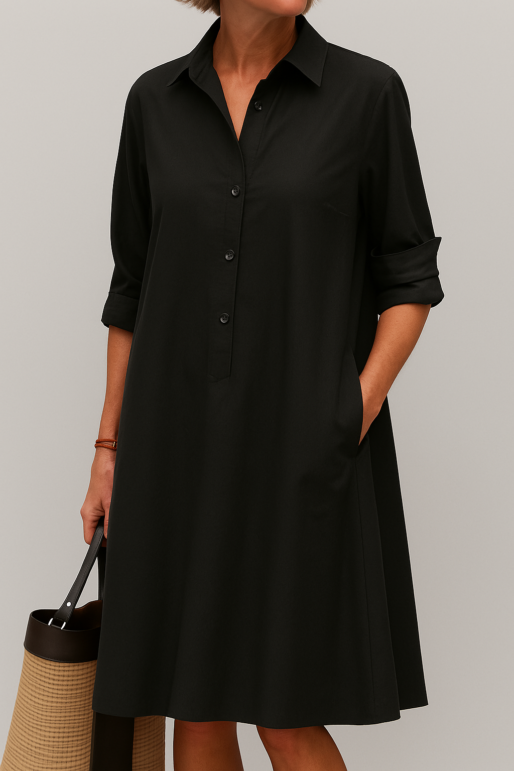 Elodie | Button Down Shirt Dress