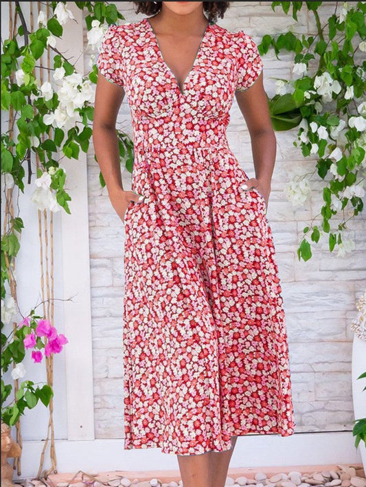 Fienna – Button-Front Midi Dress