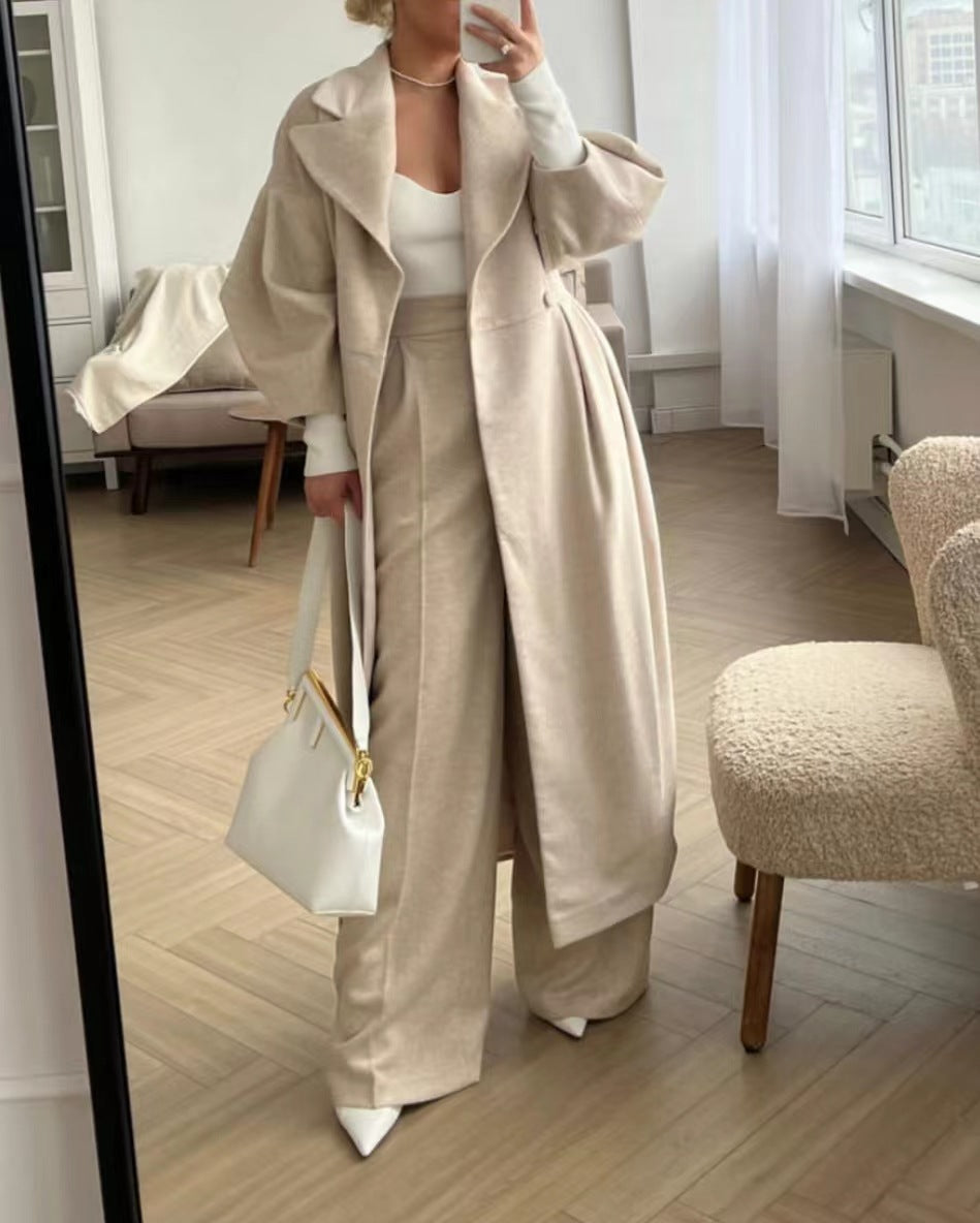 Dulce | Coat with puff sleeves and lapels