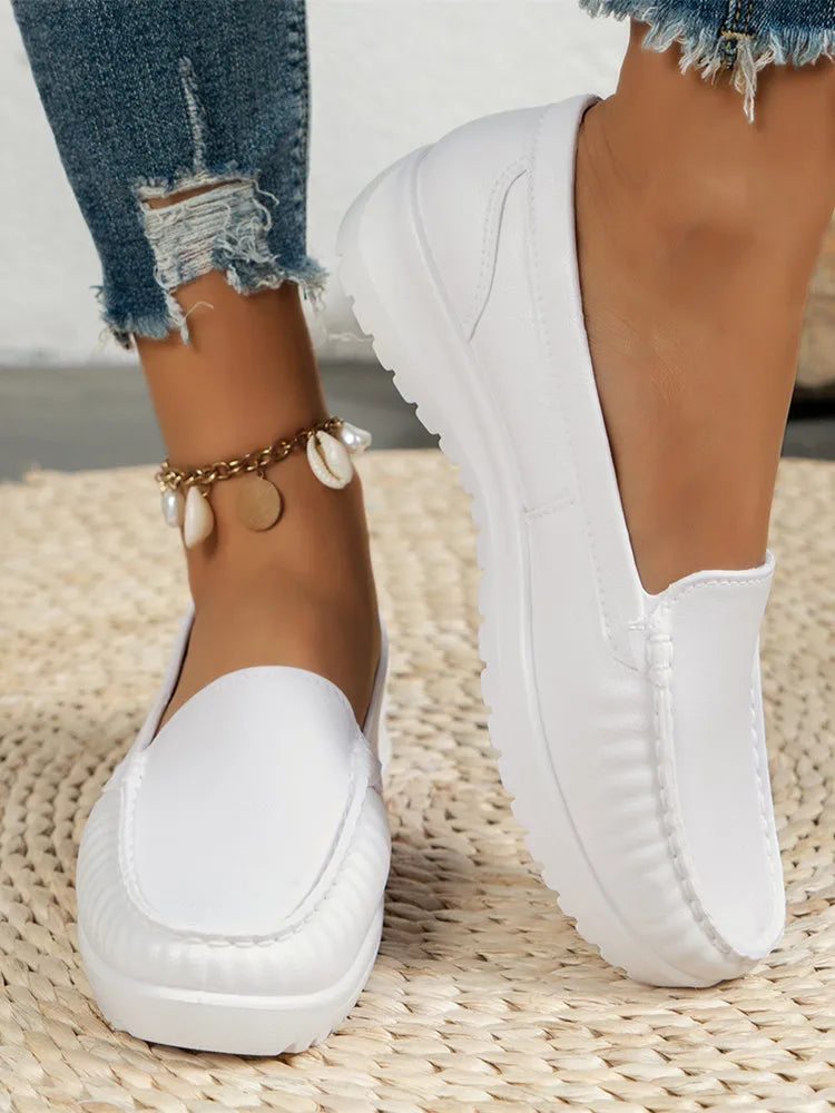 Women's Slip-On Comfort Shoes with Non-Slip Thick Sole
