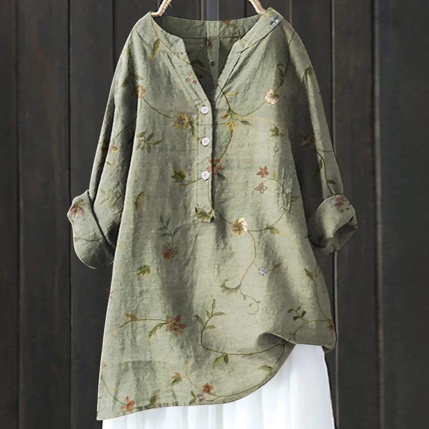 Anny | Floral Button-Down Blouse