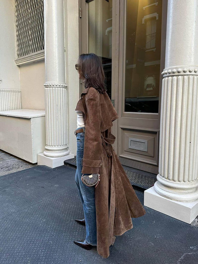 Estela | Elegant classic trench coat for women