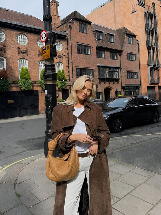 Ivanna® | Suede trench coat