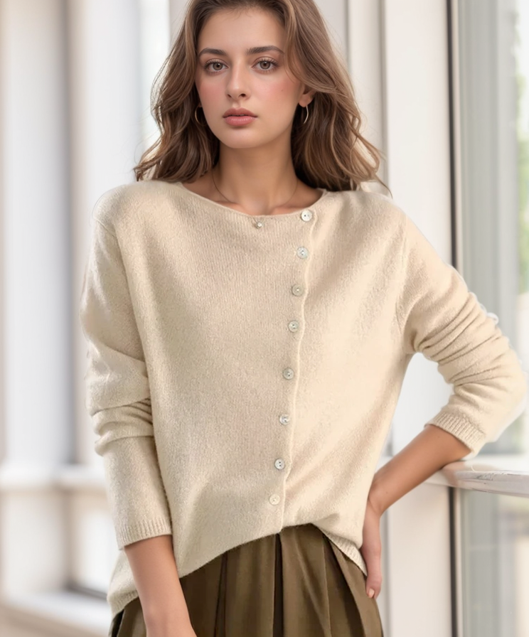 Velice® - Button Sweater - Women's Soft Knit Cardigan, Stylish and Versatile Layer