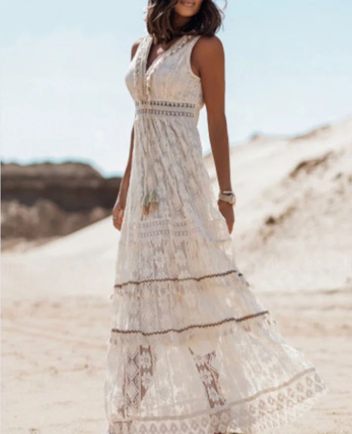 Samantha – Lace Maxi Dress