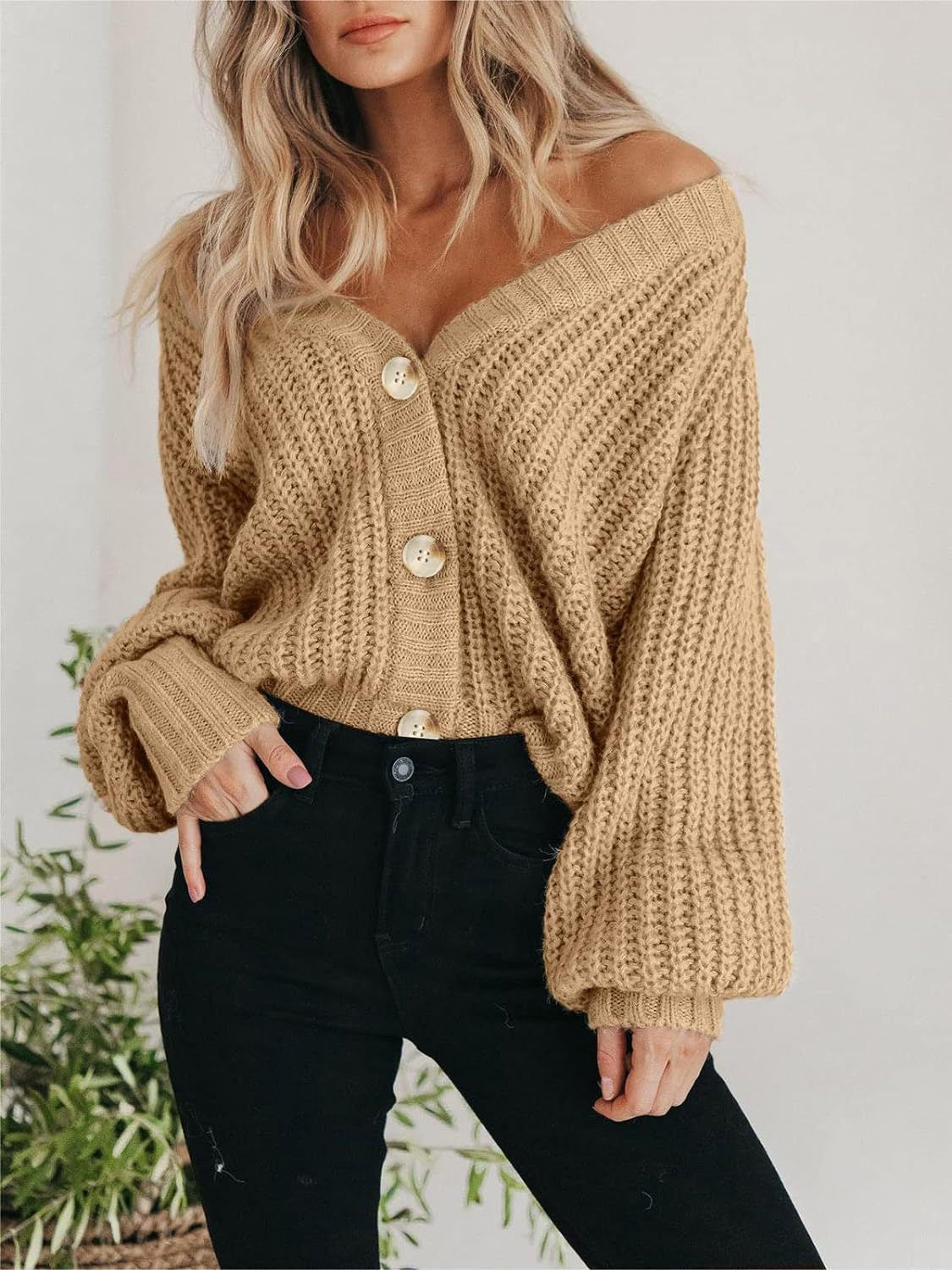 Elsie - button up long sleeve cardigan