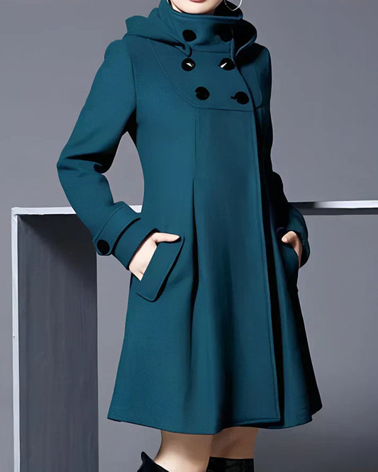 Jazmin | Elegant wool coat with hood