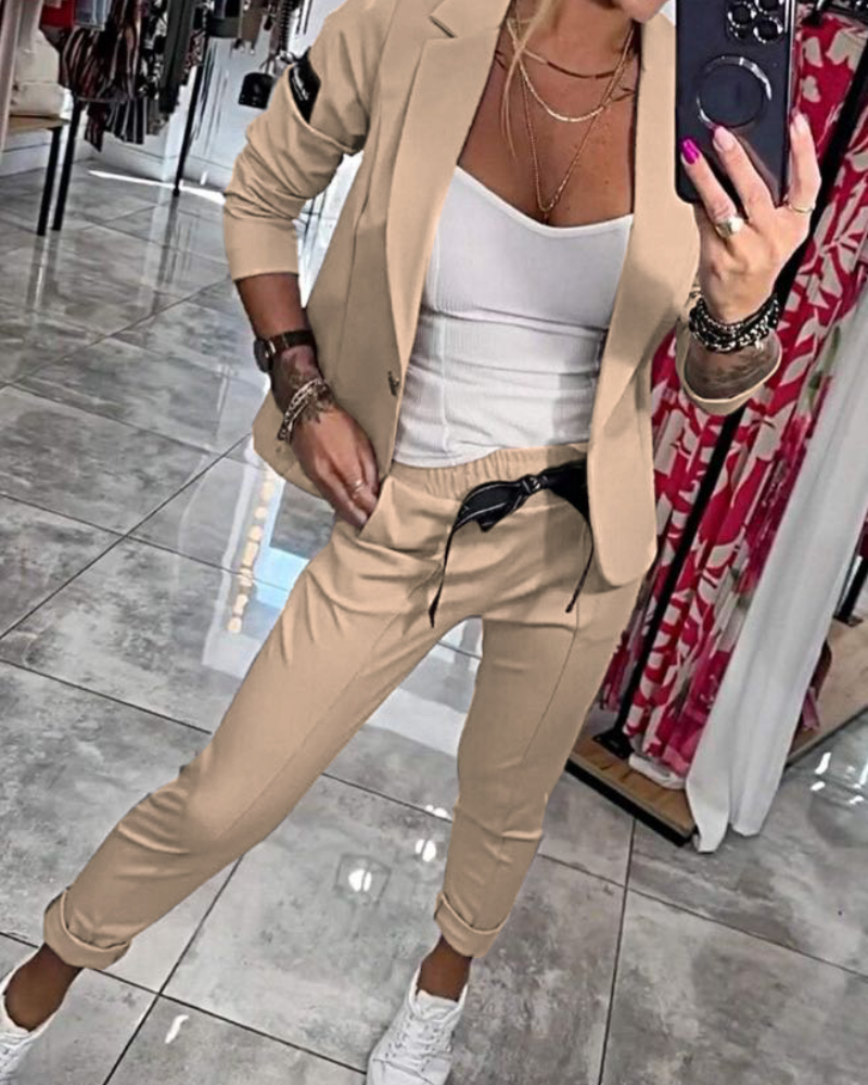 Malou | Stylish Blazer & Jogger Set