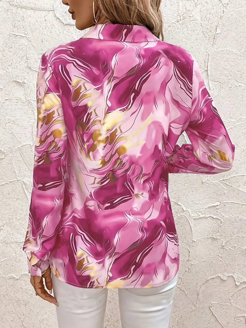 Summer – Abstract Print Shirt