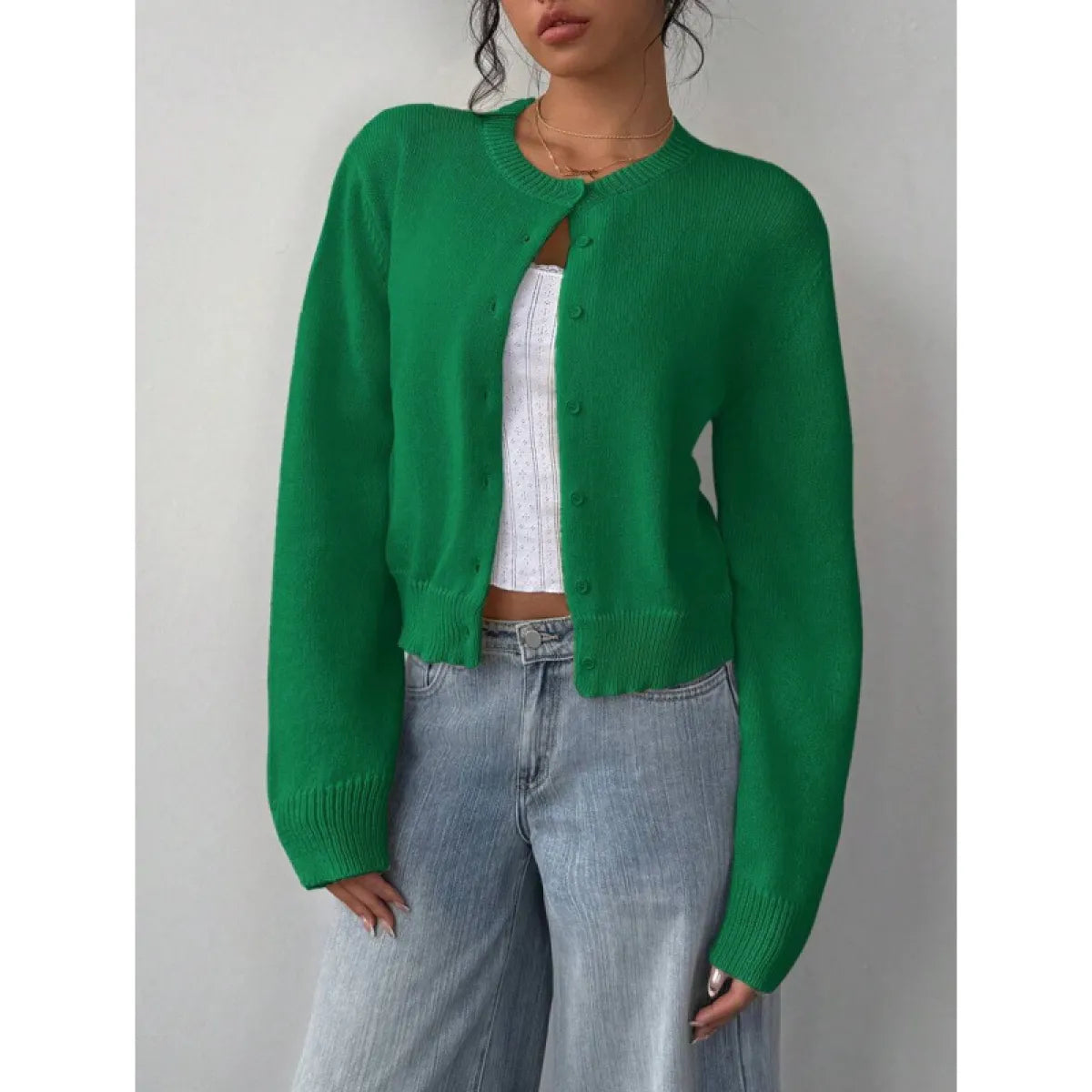 Serelith™ Knitted Cardigan – Chic Comfort in a Slim Short Design | Shop Yours Today
