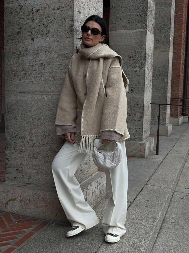 Silvia | Shawl coat