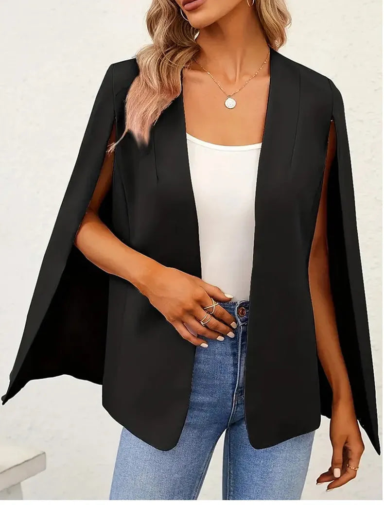 Women’s Cape Sleeve Jacket Long Sleeve Cloak Cardigan