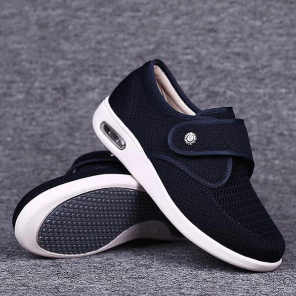 Women's Orthopedic Sneakers with Adjustable Hook-and-Loop Closure