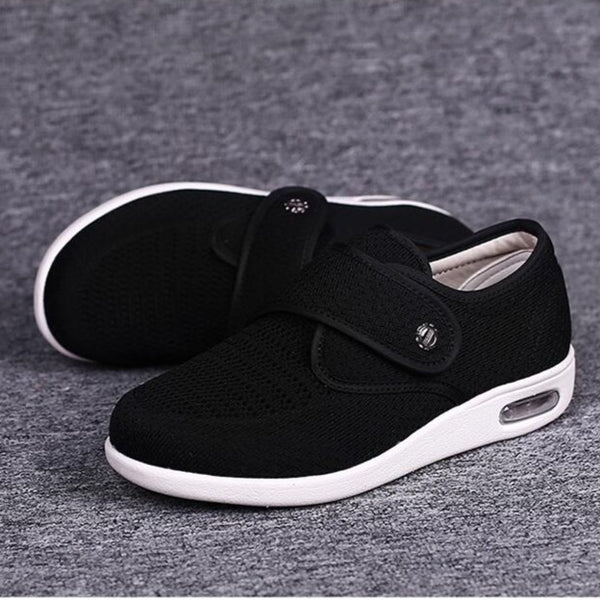 Women's Orthopedic Sneakers with Adjustable Hook-and-Loop Closure