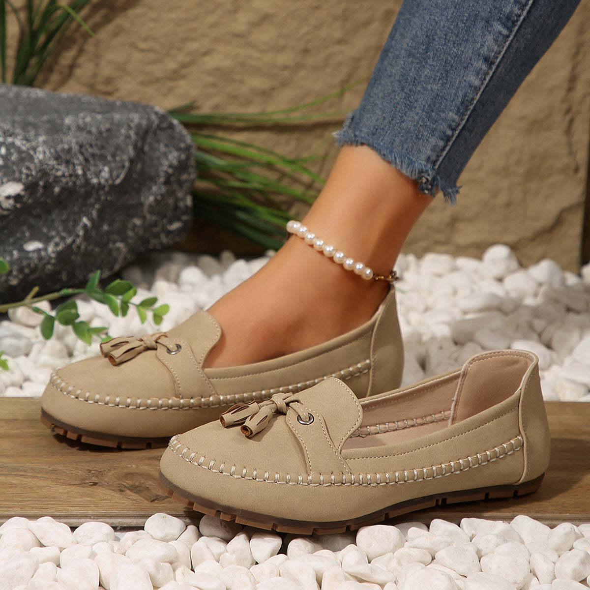 Women's Vintage Bow Loafers